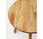Mesa infantil redonda Dilcia de madera maciza de caucho Ø 55 cm