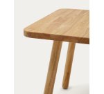 Table enfant carrée Dilcia bois d'hévéa massif 55 x 55cm