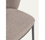 Chaise Ciselia tissus chenille pieds acier