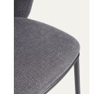 Chaise Ciselia tissus chenille pieds acier