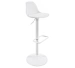 Tabouret Orlando-T en polyuréthane et acier H.60-82 cm