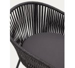 Chaise Yanet corde et pieds acier galvanisé