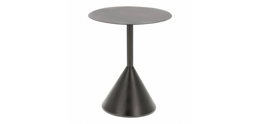 Table d’appoint Yinan Ø 48 cm noir