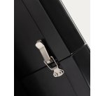 Table Vashti ronde en verre et pieds  noire Ø 120 - 160 cm