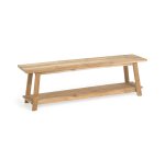 Banc Safara bois massif de tek recyclé 150 cm