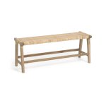 Banc Beida bois massif de tek 120 cm
