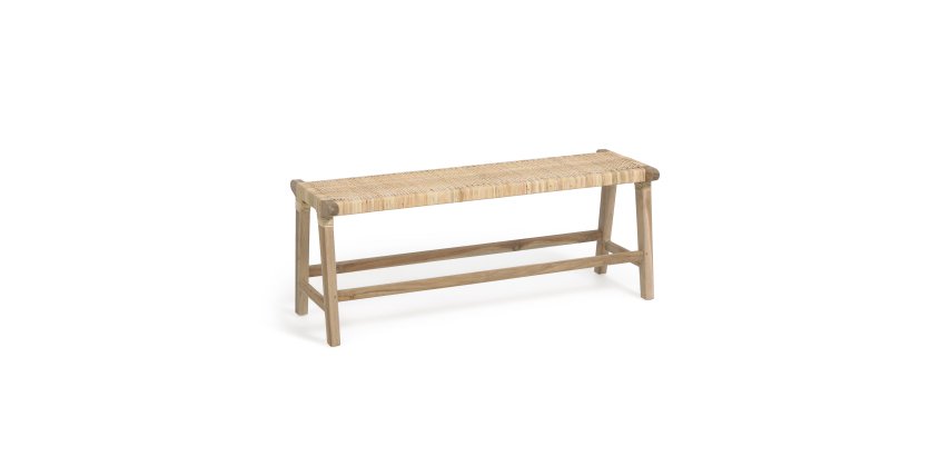 DE_Banc Beida bois massif de tek 120 cm
