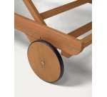 Bain de soleil Beila en bois massif d'eucalyptus