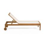 Bain de soleil Caterin - tissu - structure bois massif d'eucalyptus