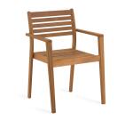 Chaise d'extérieur Hanzel - bois d'acacia massif