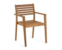 Silla de exterior Hanzel de madera maciza de acacia FSC 100%