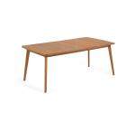 Table d'extérieur extensible Hanzel - bois massif d'eucalyptus L 183 (240) x P 100 cm