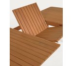 Table d'extérieur extensible Hanzel - bois massif d'eucalyptus L 183 (240) x P 100 cm