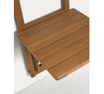 Table de balcon rabattable Amarilis - bois massif d'acacia L 40 x P 42 cm