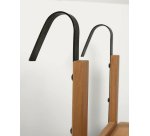 Table de balcon rabattable Amarilis - bois massif d'acacia L 40 x P 42 cm