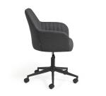 Chaise de bureau Madina gris foncé