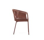 Chaise Yanet corde et pieds acier galvanisé