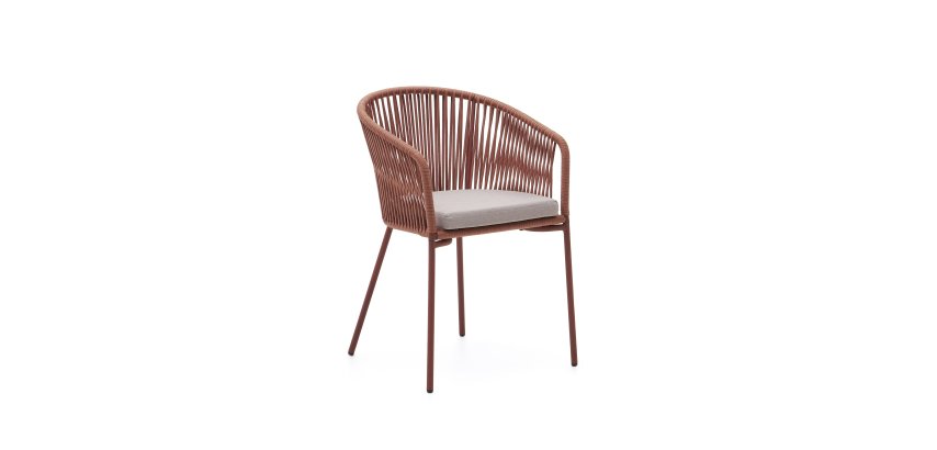 Chaise Yanet - corde - pieds acier galvanisé