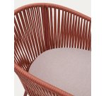 Chaise Yanet corde et pieds acier galvanisé