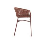 Tabouret Yanet corde et acier galvanisé H.65 cm