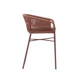 Tabouret Yanet - corde - structure acier galvanisé H 65 cm