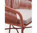 Tabouret Yanet corde et acier galvanisé H.65 cm