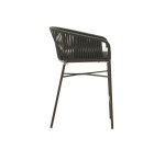 Tabouret Yanet - corde - structure acier galvanisé H 65 cm