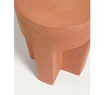 Table d'appoint ronde Vilena en terre cuite de Ø 33 cm