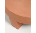 Table basse ronde Vilena en terre cuite de Ø 60 cm