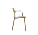 Chaise de jardin Morella en plastique beige