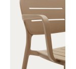 Chaise de jardin Morella en plastique beige