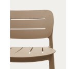 Taburete de exterior apilable Morella beige altura 65 cm