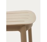 Taburete de exterior apilable Morella beige altura 65 cm