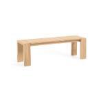 Banc d'extérieur Victoire - bois de teck massif - L 175 x P 38 x H 45 cm