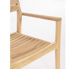 Chaise d'extérieur Victoire en bois de teck massif