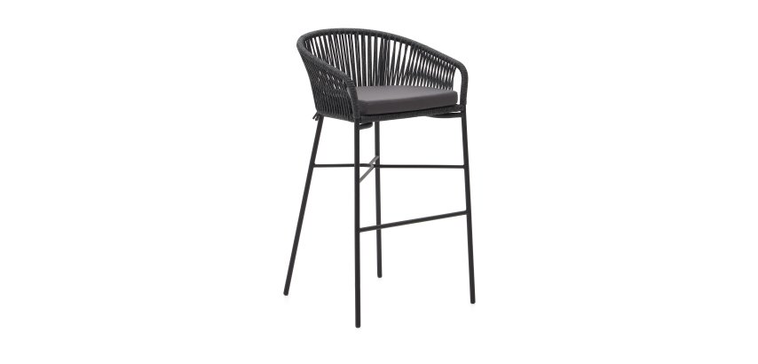 Tabouret Yanet corde H.80 cm