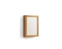 Armoire de toilette avec miroir Kenta en bois de teck massif 50 x 70 cm