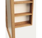 Armoire de toilette avec miroir Kenta en bois de teck massif 50 x 70 cm