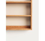 Armoire de toilette avec miroir Kenta en bois de teck massif 50 x 70 cm