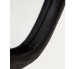 Miroir Magrit en bois de mungur avec finition noire  Ø 60 x 110 cm