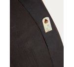 Miroir Magrit en bois de mungur avec finition noire  Ø 60 x 110 cm