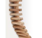 Espejo Polke de madera de teca Ø 60 cm
