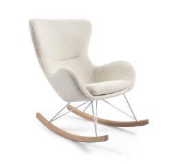 Vania rocking chair in white fleece