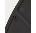 Miroir Anera en métal noir 84 x 108,5 cm