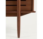 Étagère Carolin en bois plaqué de noyer 130 x 169 cm