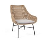 Abeli cord armchair in beige