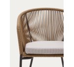 Silla Yanet de cuerda y patas de acero galvanizado