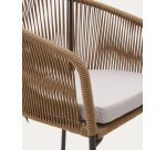 Silla Yanet de cuerda y patas de acero galvanizado