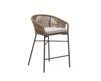 DE_Tabouret Yanet en corde beige hauteur 65 cm