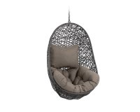 Florina hanging chair in dark grey